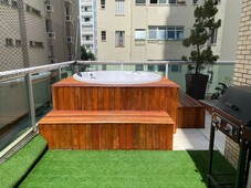 Apartamento de 3 su?tes, ? um Garden de 130 m? , jacuzzi e 1 vaga esta ? venda, Gonzaga, Santos, SP