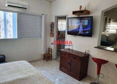 Kitnet com 1 dormitório à venda, 28 m² por r$ 260.000,00 - gonzaga - santos/sp