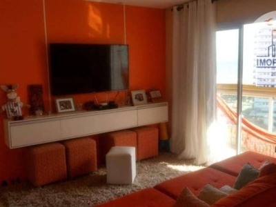 Bela cobertura com 3 dormitórios à venda, 177 m² por r$ 950.000,00 - tupi - praia grande/sp
