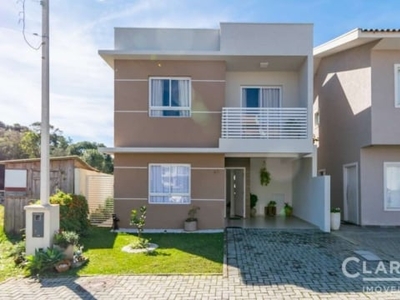 Casa em condomínio fechado com 4 quartos à venda na rua francisco alves ferreira, 640, vila glória, campo largo por r$ 639.000