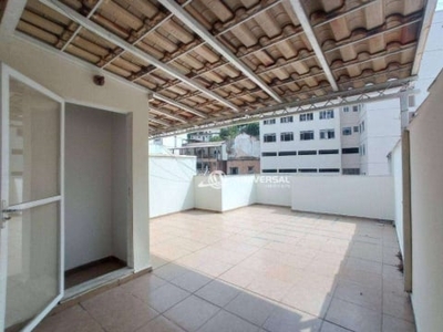 Cobertura com 2 quartos para alugar, 100 m² por r$ 1.500/mês - jardim glória - juiz de fora/mg