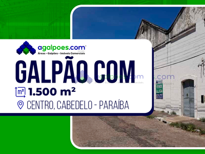Galpão com 1.500 m² vizinho ao Porto de Cabedelo