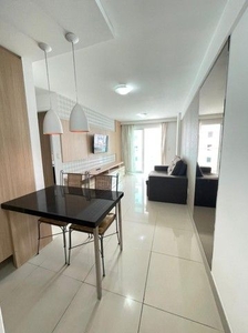 Apartamento para aluguel possui 49 m2 com 1 suíte, Mobíliado, vista mar e nascente.