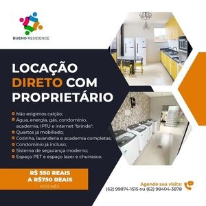 Flat para aluguel mobiliado com contas inclusas no Setor Sol Nascente - Goiânia - GO