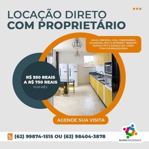 Kitnet com água, energia, gás e internet no Setor Bueno - Goiânia - GO