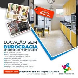 Loft para aluguel com mobília noSetor Coimbra - Goiânia - GO
