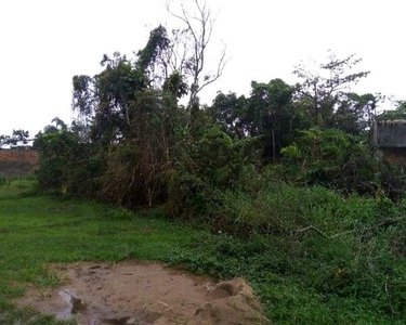 Terreno no bairro Jardim das Palmeiras em Itanhaém, localizado no lado praia à 1,7 km do m