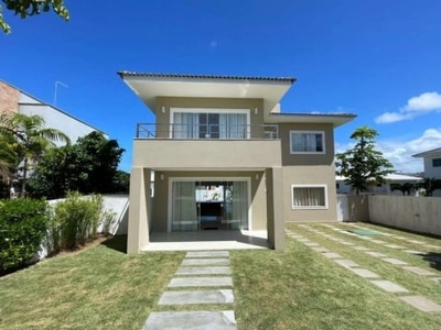 Casa em condomínio para venda em camaçari, alphaville (abrantes), 4 dormitórios, 4 suítes, 5 banheiros, 4 vagas