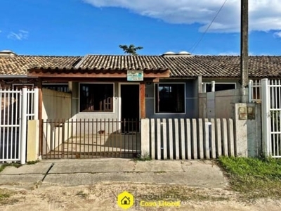 Casa geminada para venda em pontal do paraná, monções, 2 dormitórios, 2 banheiros