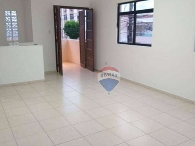 Casa sobreposta alta com 3 dormitórios e 2 vagas para alugar, 90 m² por r$ 3.300/mês - macuco - santos/sp