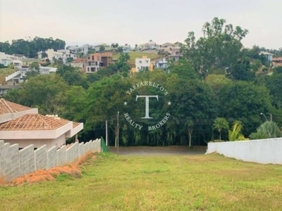 Excelente terreno em pequeno aclive, de 800m² ( 20m x 40m) de frente para área verde, em condominio de alto padrão no interior de sâo paulo - itatiba.