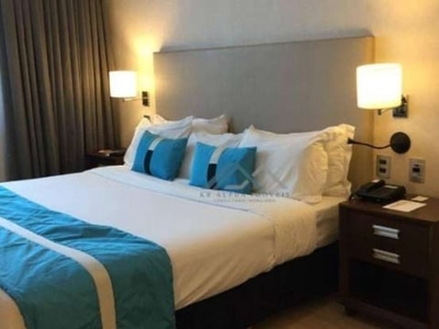 Flat com 1 dormitório à venda, 36 m² por r$ 400.000 - hotel radisson alphaville - barueri/sp