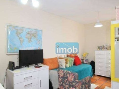Kitnet com 1 dormitório à venda, 28 m² por r$ 250.000,00 - ponta da praia - santos/sp
