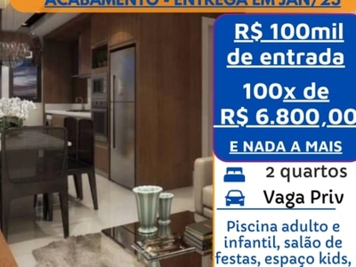 R$ 100mil de entrada e saldo em 100x direto