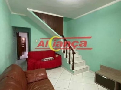 Sobrado para alugar, 3 quartos sendo 1suite e 1 vaga 125m², parque continental ii- r$ 2.600,00