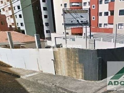 Terreno à venda 340m², centro, ponta grossa - pr