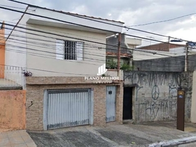 Terreno com 2 casas assobradada à venda na ponte rasa - casa com 2 dormitórios, sala, cozinha e banheiro e área de serviço e 2 vagas - 220m² t - ca0363