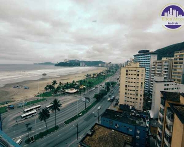 Apartamento 1 dormitório com linda vista mar na divisa entre Santos e São Vicente!