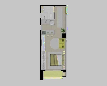 Apartamento novo 1 dormitório/studio, 1 vaga de garagem no subsolo no Lifespace Estação, a