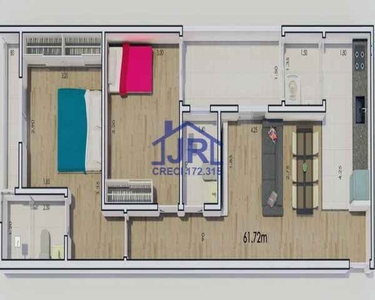 Apartamento sem Condomínio com 61,72m² para Financiamento Excelente Localização no Vila Vi