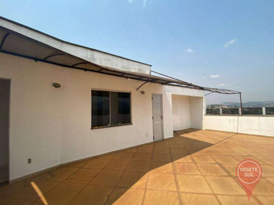 Cobertura com 2 dormitórios para alugar, 100 m² por r$ 2.680,00/mês - são conrado - brumadinho/mg