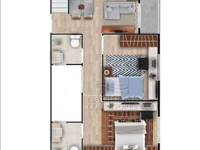 Apartamento com 2 dormitórios à venda, 49 m² por R$ 328.000,00 - Vila Floresta - Santo André/SP