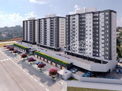 Apartamento em Condomínio Cidade Empresarial, Aparecida de Goiânia/GO de 49m² 2 quartos à venda por R$ 197.500,00