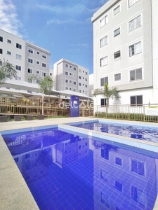 Apartamento em Pousada Del Rey (São Benedito), Santa Luzia/MG de 45m² 2 quartos para locação R$ 697,00/mes