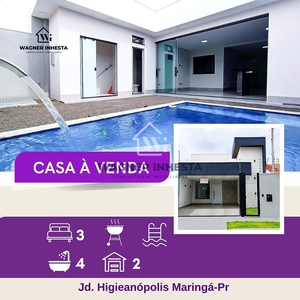 Casa em Jardim Higienópolis, Maringá/PR de 171m² 3 quartos à venda por R$ 929.000,00