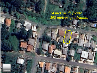 Terreno em Chapada, Ponta Grossa/PR de 392m² à venda por R$ 65.000,00