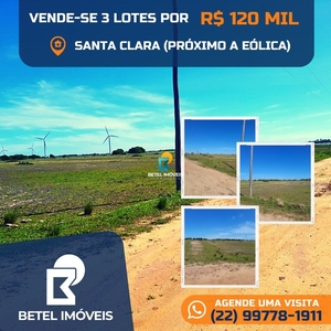 Terreno em Santa Clara, São Francisco De Itabapoana/RJ de 10m² à venda por R$ 118.000,00