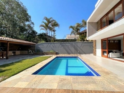 Casa à venda - condomínio são paulo ii, granja viana, totalmente reformada, pronto para uso, 4 suítes, 4 vagas, piscina, ótimo área gourmet!