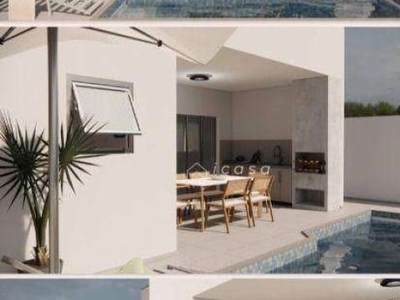 Casa com 3 dormitórios à venda, 129 m² por r$ 850.000,00 - condomínio malibu - caçapava/sp