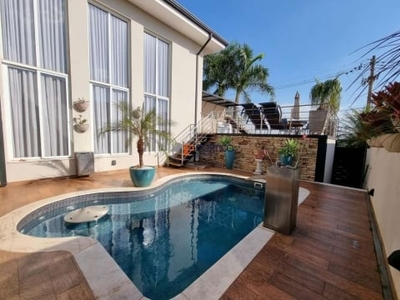 Casa com piscina 3 suítes a venda em condomínio paulínia terreno 420m²