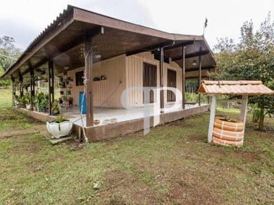 Chácara com 3 dormitórios à venda, 37000 m² por r$ 980.000,00 - mandassaia - campina grande do sul/pr