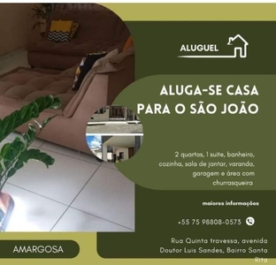 Aluga uma casa no período do São João.