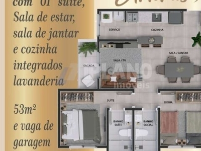 Apartamento com 2 quartos à venda na rua cézar ricomi, 311, jardim lutfalla, são carlos, 53 m2 por r$ 340.000