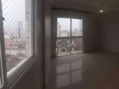Apartamento com 3 dormitórios à venda, 90 m² por r$ 750.000,00 - gonzaga - santos/sp