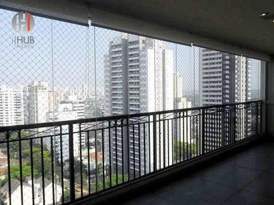 Apartamento com 4 dormitórios para alugar, 216 m² por R$ 22.000,00/mês - Campo Belo - São