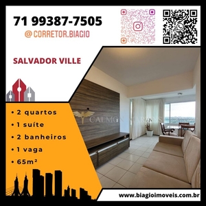 Apartamento para venda possui 65 metros quadrados com 2 quartos em Patamares - Salvador -