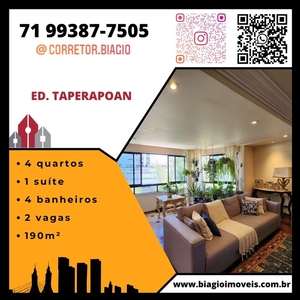 Apartamento para venda tem 190 metros quadrados com 4 quartos em Itaigara - Salvador - BA