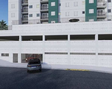 Apartamentos com 46 m2, 2 dormitórios, sacada e área de lazer completa em Caieiras