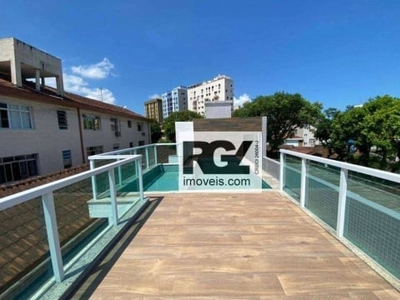 Casa à venda, 280 m² por r$ 1.550.000,00 - embaré - santos/sp