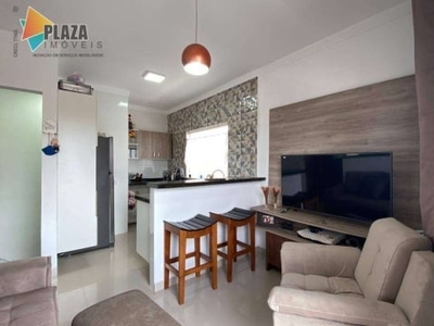 Casa com 2 dormitórios à venda, 60 m² por r$ 380.000,00 - mirim - praia grande/sp