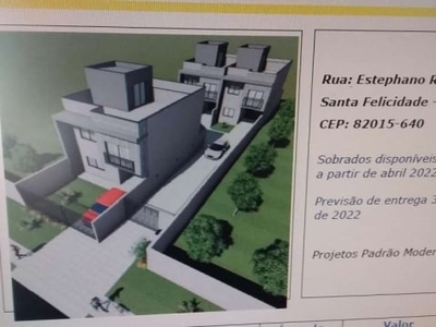 Casa com 3 quartos à venda na estefhano reva, 640, santa felicidade, curitiba, 155 m2 por r$ 685.000