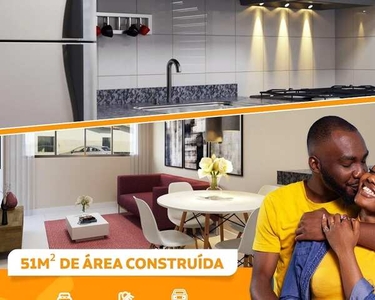 Casa para venda tem 51 metros quadrados com 2 quartos