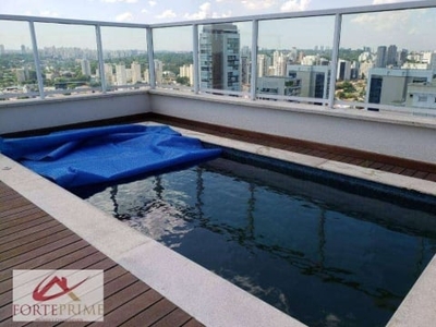 Cobertura à venda, 312 m² por r$ 3.900.000,00 - brooklin - são paulo/sp