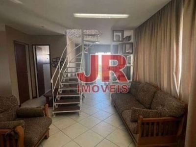 Cobertura com 2 dormitórios à venda, 90 m² por r$ 650.000,00 - são bento - cabo frio/rj