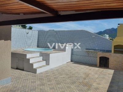 Cobertura com 2 quartos à venda na rua cristiania, cachambi, rio de janeiro, 194 m2 por r$ 720.000