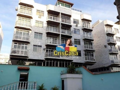 Cobertura com 3 dormitórios à venda, 220 m² por r$ 849.000,00 - braga - cabo frio/rj